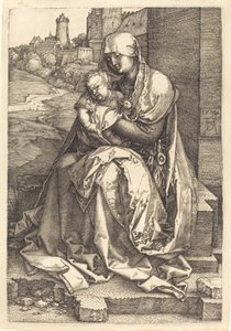 A Szűz és a Fal mellett ülő gyermek alkotó: Albrecht Dürer