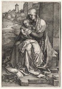 A Szűz és a Fal mellett ülő gyermek alkotó: Albrecht Dürer
