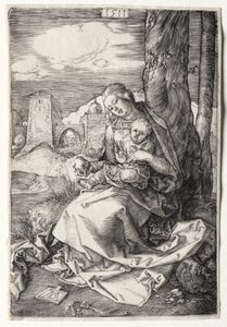 A Szűz és a Gyermek a körtével alkotó: Albrecht Dürer
