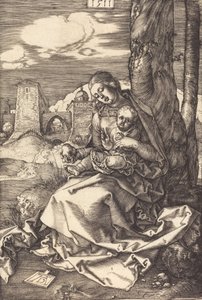 Szűz és gyermek a körtével, 1511. alkotó: Albrecht Dürer