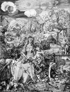 A Szűz és sok állat, 1505, 1936 alkotó: Albrecht Dürer