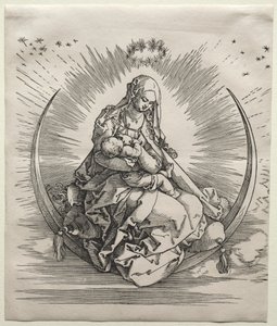 A Szűz a félholdon c. 1510-1511. alkotó: Albrecht Dürer