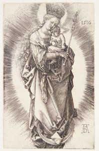 A Szűz félholdon, csillagkoronával és jogarral alkotó: Albrecht Dürer
