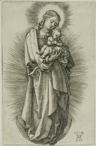 Szűz a félholdon, diadémmel alkotó: Albrecht Dürer