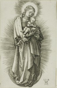 Szűz a félholdon, diadémmel alkotó: Albrecht Dürer