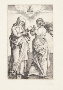 A Szűz a csecsemő Krisztussal és Szent Annával alkotó: Albrecht Dürer
