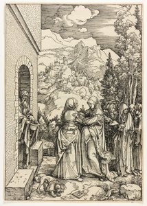 A látogatás, a Szűz életéből alkotó: Albrecht Dürer