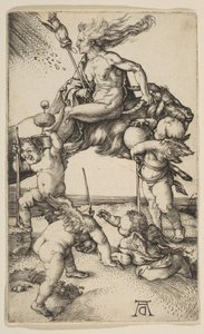A boszorkány, kb. 1500. alkotó: Albrecht Dürer