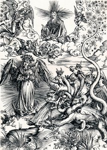 A Napba és a hétfejű sárkányba öltözött nő, 1498 1906 alkotó: Albrecht Dürer