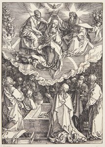 A Szűzanya mennybevétele és megkoronázása alkotó: Albrecht Dürer