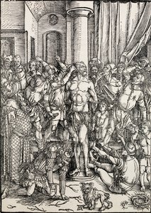 A zászlózás, c149697 alkotó: Albrecht Dürer