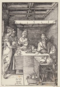 Keresztelő Szent János fejét hozta Heródiásnak alkotó: Albrecht Dürer
