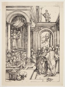 Szűzanya bemutatása a templomban alkotó: Albrecht Dürer