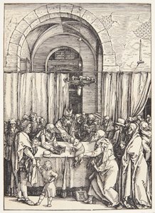 Joachim felajánlásának elutasítása alkotó: Albrecht Dürer