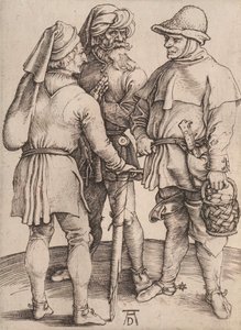 Három paraszt társalgásban, 1497-1498. alkotó: Albrecht Dürer