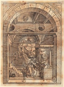 Mária eljegyzése, a „Mária élete” sorozat 7. lapja alkotó: Albrecht Dürer