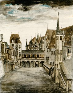 Kilátás a kastély udvarára alkotó: Albrecht Dürer