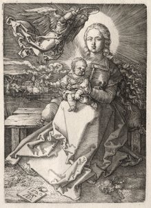 Angyal által koronázott szűz alkotó: Albrecht Dürer