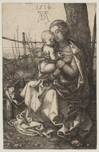 Szűz és gyermek egy fán ülve, 1513. alkotó: Albrecht Dürer