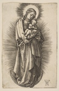 Szűz és gyermek a félholdon diadémmel, 1514. alkotó: Albrecht Dürer