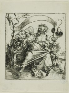 Fiatal nőt megtámadt a halál (The Ravisher) alkotó: Albrecht Dürer