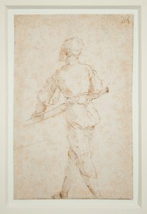 Egy ember evezővel, 1520-21 körül (toll és barna tinta papíron) alkotó: Albrecht Dürer