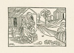 Mikulás testvér a kunyhó előtt alkotó: Albrecht Dürer or Duerer