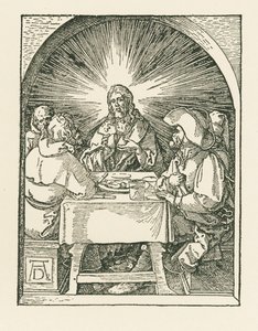 Krisztus és a tanítványok Emmausban, 1510 körül (fametszet) alkotó: Albrecht Dürer or Duerer