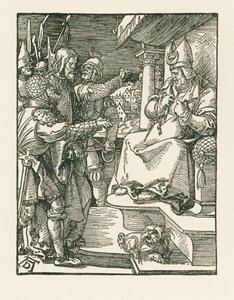 Krisztus Kajafás előtt, 1508-09 körül (fametszet) alkotó: Albrecht Dürer or Duerer