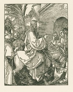 Krisztus bevonulása Jeruzsálembe, 1508-09 körül (fametszet) alkotó: Albrecht Dürer or Duerer