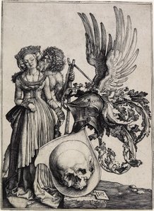 Címer koponyával, c. 1503 alkotó: Albrecht Dürer