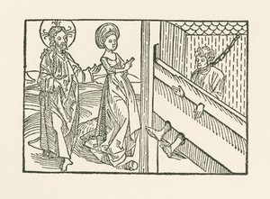 Negyedik irgalmassági munka: Szánalom a túl szigorúan megbüntetett emberért. alkotó: Albrecht Dürer or Duerer