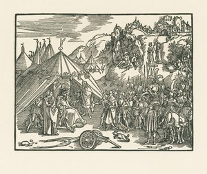 Juditot Holofernész táborába viszik. alkotó: Albrecht Dürer or Duerer