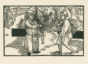 Laches és Parmeno, 1492-93 körül (fametszet) alkotó: Albrecht Dürer or Duerer