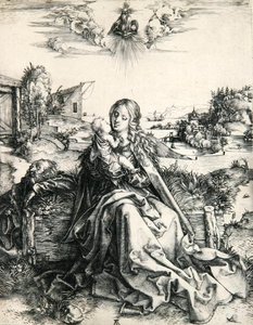 Madonna szitakötővel (metszet) alkotó: Albrecht Dürer