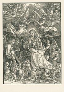 Szűz Mária két angyal által megkoronázva alkotó: Albrecht Dürer or Duerer
