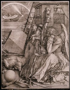 Melankólia, 1513 alkotó: Albrecht Dürer