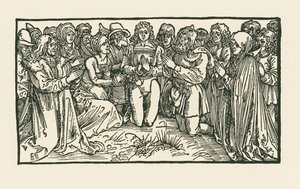 Férfiak és nők imádkoznak alkotó: Albrecht Dürer or Duerer