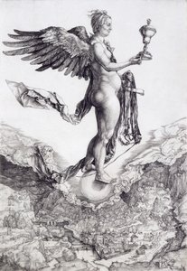 Nemezis (The Great Fortune) (metszet) (lásd még: 73790) alkotó: Albrecht Dürer