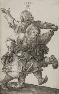 Parasztpár táncol, 1514 alkotó: Albrecht Dürer