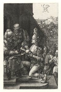 Pilátus kezet mos, 1512 alkotó: Albrecht Dürer