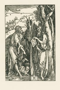 Keresztelő Szent János és Szent Onofriusz, 1503-04 körül (fametszet) alkotó: Albrecht Dürer or Duerer