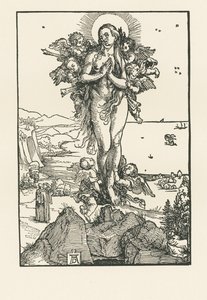 Szent Mária Magdolna eksztázisban, 1504-05 körül (fametszet) alkotó: Albrecht Dürer or Duerer