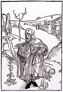 Santiago de Compostela. 1489 (metszet) alkotó: Albrecht Dürer