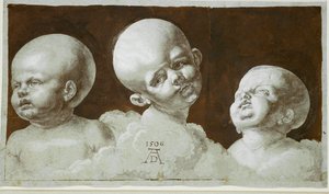 Tanulmányok egy gyermek fejéről (rajz) alkotó: Albrecht Dürer or Duerer