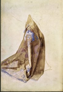 Tanulmány II. Julius pápa palástjához A rózsakoszorúval díszített Szűzanya című filmhez. alkotó: Albrecht Dürer or Duerer