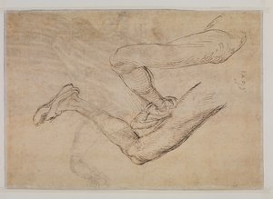 A bal láb vizsgálata két nézőpontból alkotó: Albrecht Dürer