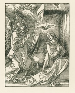 Az örömhírdetés, 1510 körül (fametszet) alkotó: Albrecht Dürer or Duerer