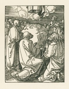 A mennybemenetel, 1510 körül (fametszet) alkotó: Albrecht Dürer or Duerer