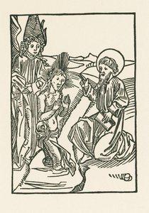 Krisztus megkeresztelkedése a Jordán folyóban alkotó: Albrecht Dürer or Duerer